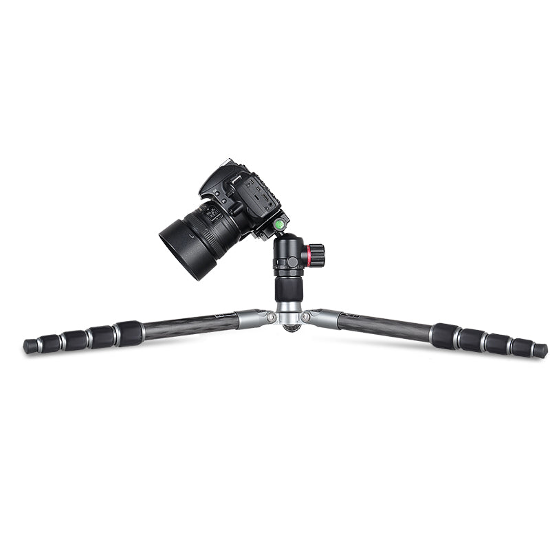 Kingjoy A81 professional carbon fiber tripod with T11 ball head-5 section, 49in, 2.4lbs