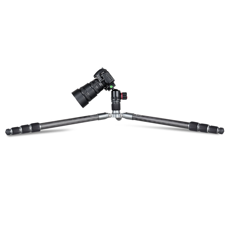 Kingjoy A82 professional carbon fiber tripod with T11 ball head-5 section, 63in, 3.4lbs