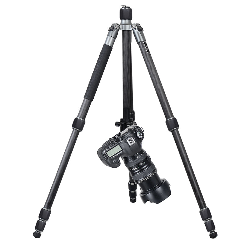 Kingjoy A83 professional carbon fiber tripod with T21 ball head-4 section, 65.5in, 3.6lbs