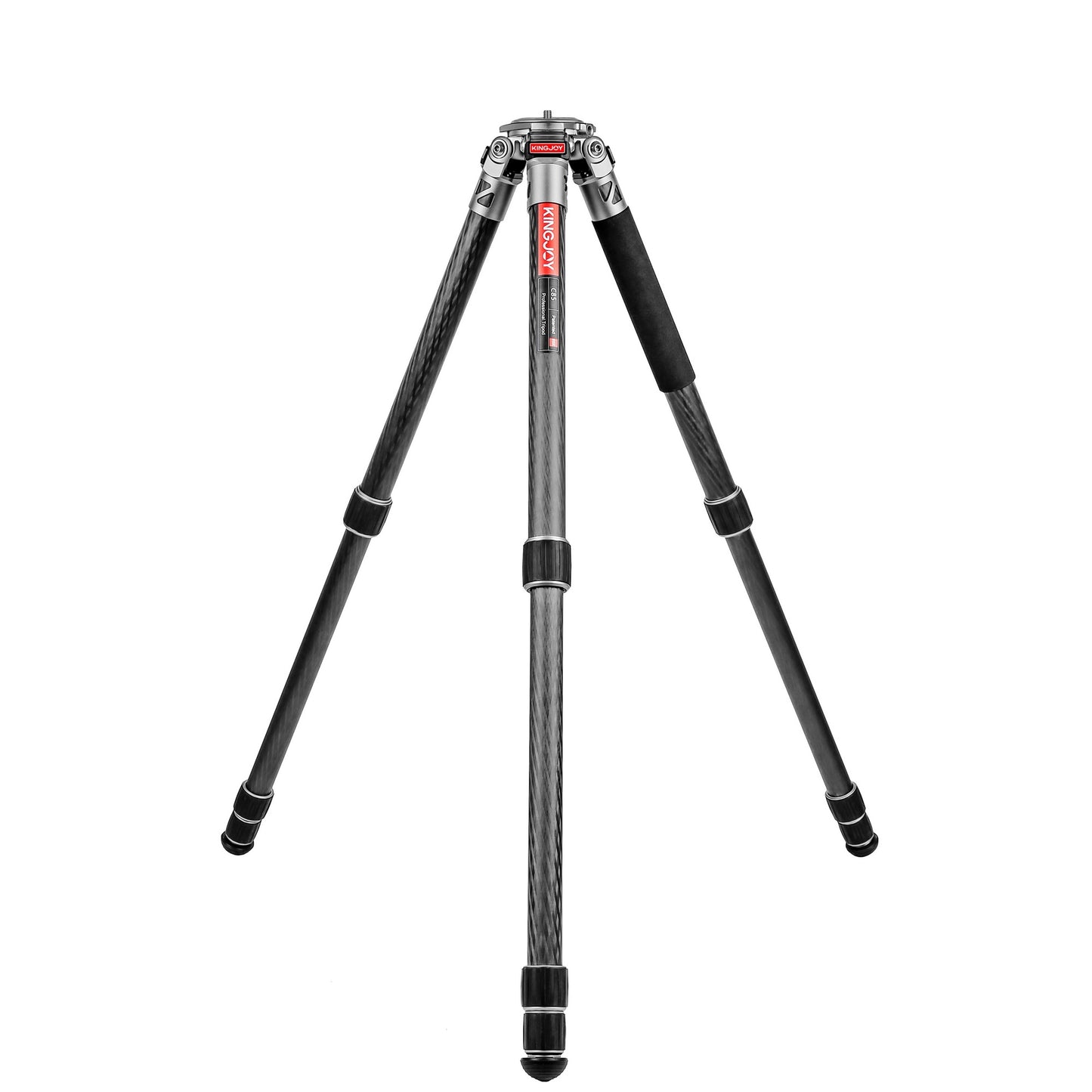 Kingjoy C85 professional carbon fiber tripod-4 section, 60.6in, 4.4lbs, without center column