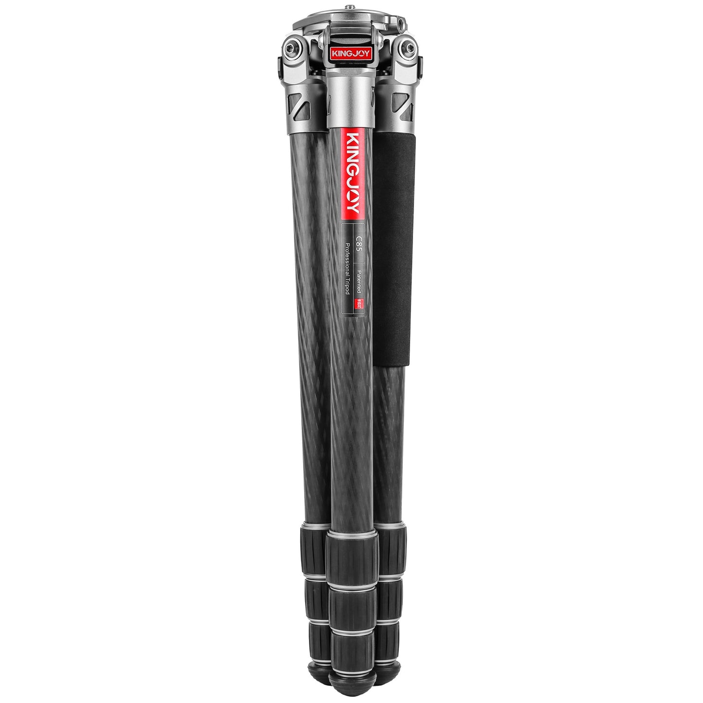 Kingjoy C85 professional carbon fiber tripod-4 section, 60.6in, 4.4lbs, without center column