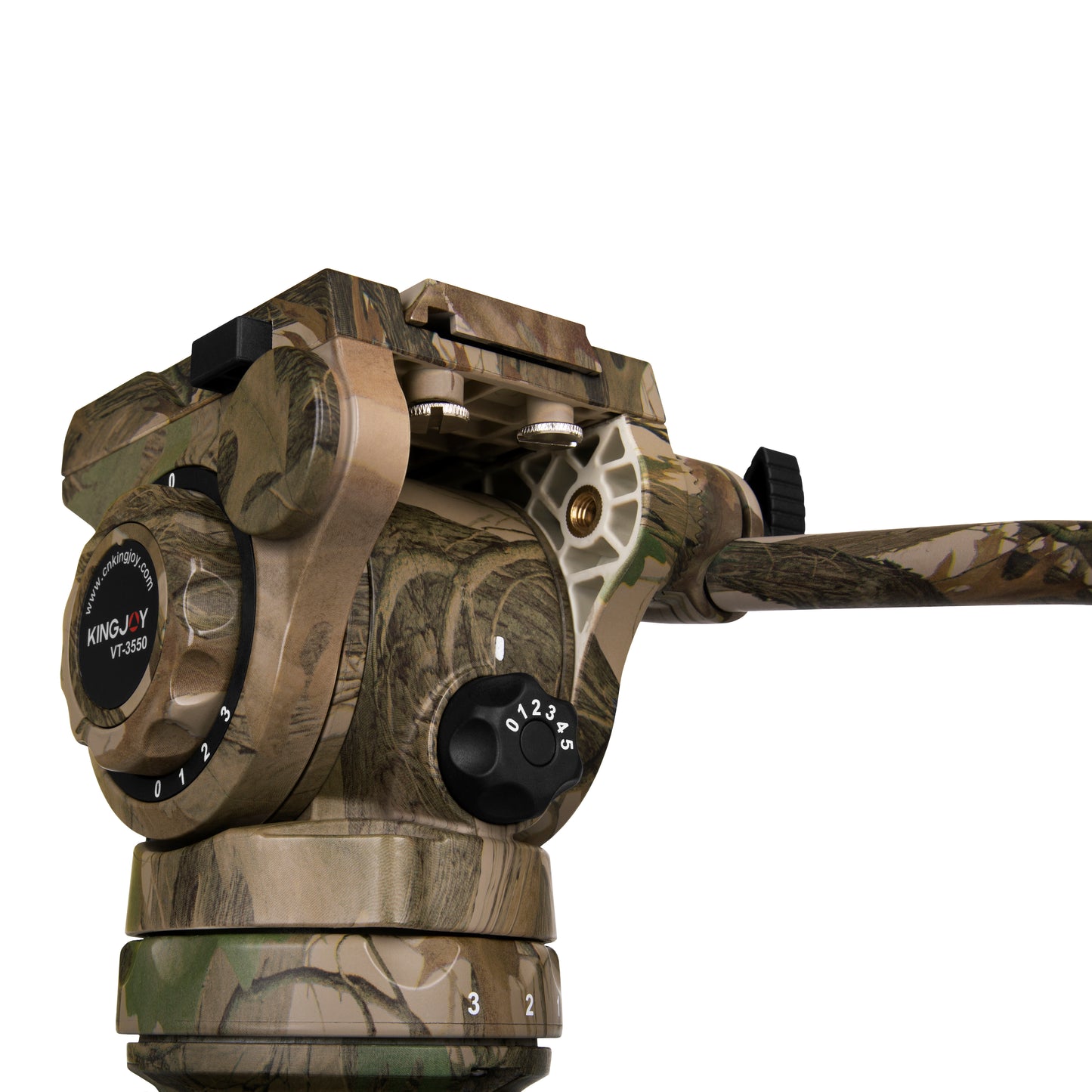 Kingjoy VT-3550M camouflage professional fluid head-3.5lbs, base dia 3.5in