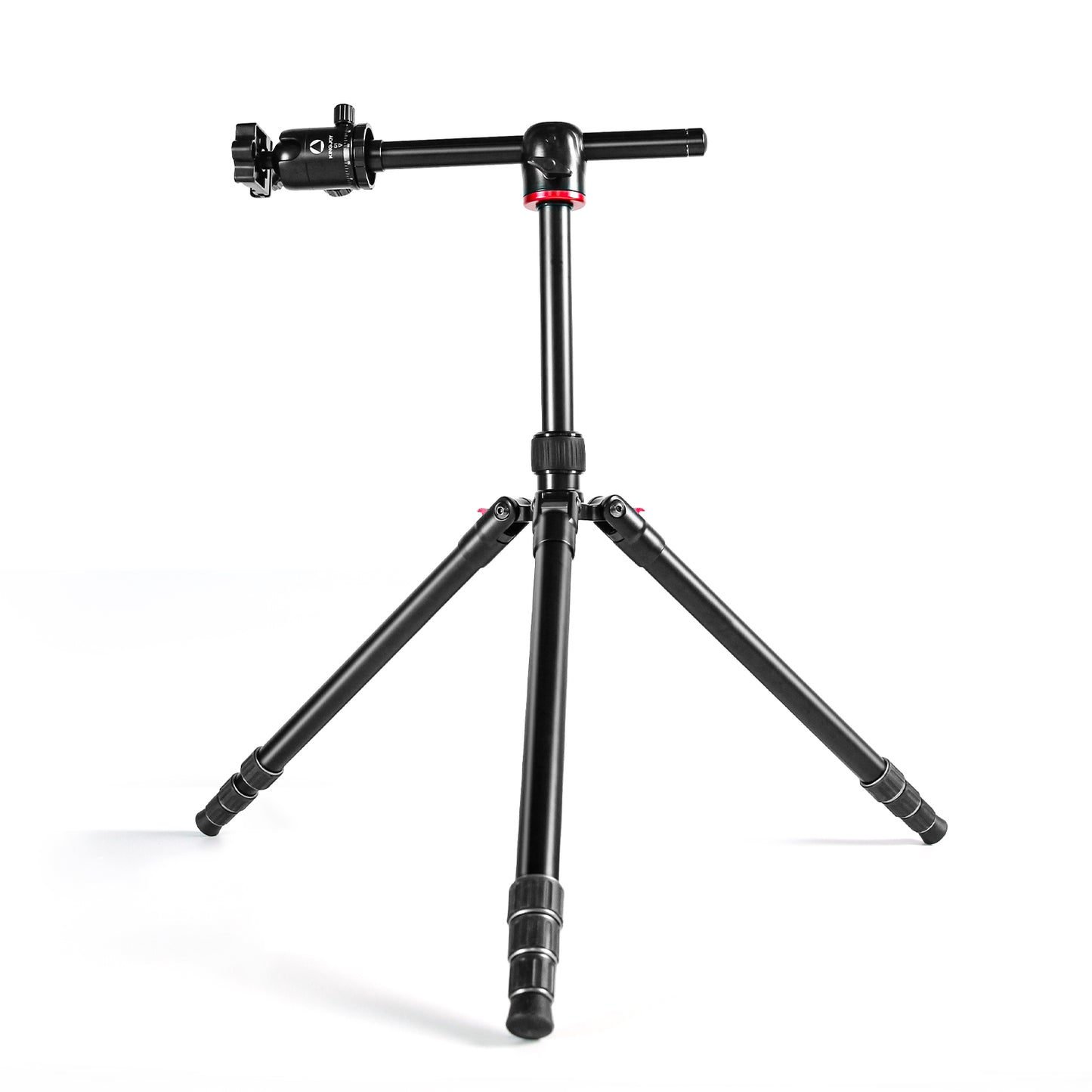Kingjoy G1008R photo aluminum tripod with ball head-90 degree column, long lenses, marco photography, studio photography
