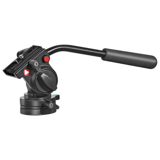 Kingjoy KH-6750 2-way fluid pan tilt head for photo and video-1.1lbs, base dia 2.36in