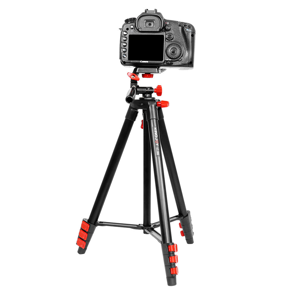 Kingjoy Small Live Stream Video Tripod-Two Colors[VT-832&VT-831], 1.1lbs, 4 Section, used for phone, camera, 8inch ring light