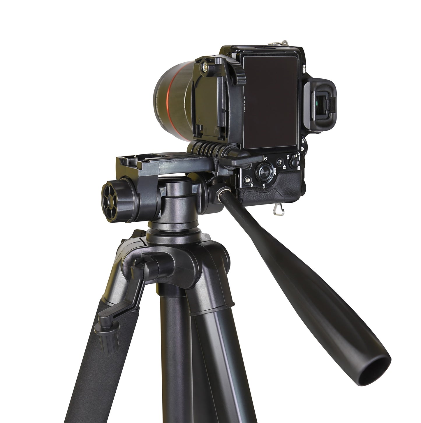 Kingjoy VTS-990L lightweight flip lock video tripod-5 section, 65in, 3lbs, for live streaming, tiktok video