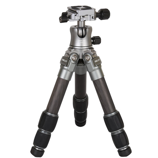 Kingjoy C80 mini table carbon fiber tripod-3 section, 16in, 1.5lbs, marco photography